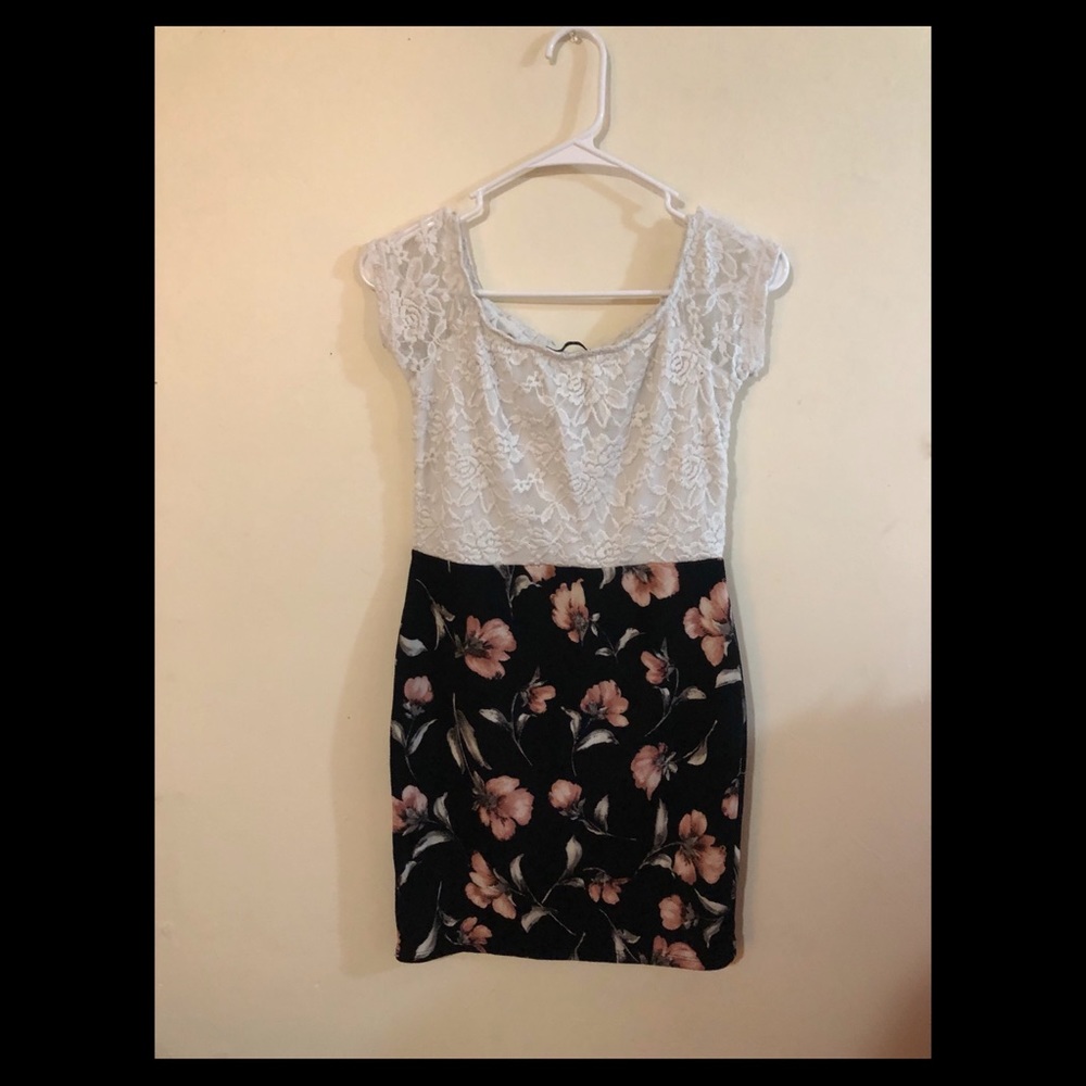 Lace floral dress